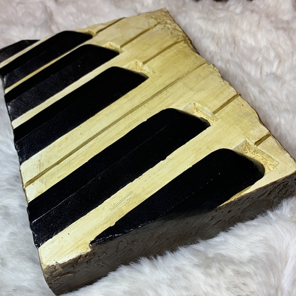 Set of 4 Handcrafted Clay Memory blocks music theme by Artist Momo Mitrovich - Picture 5 of 9